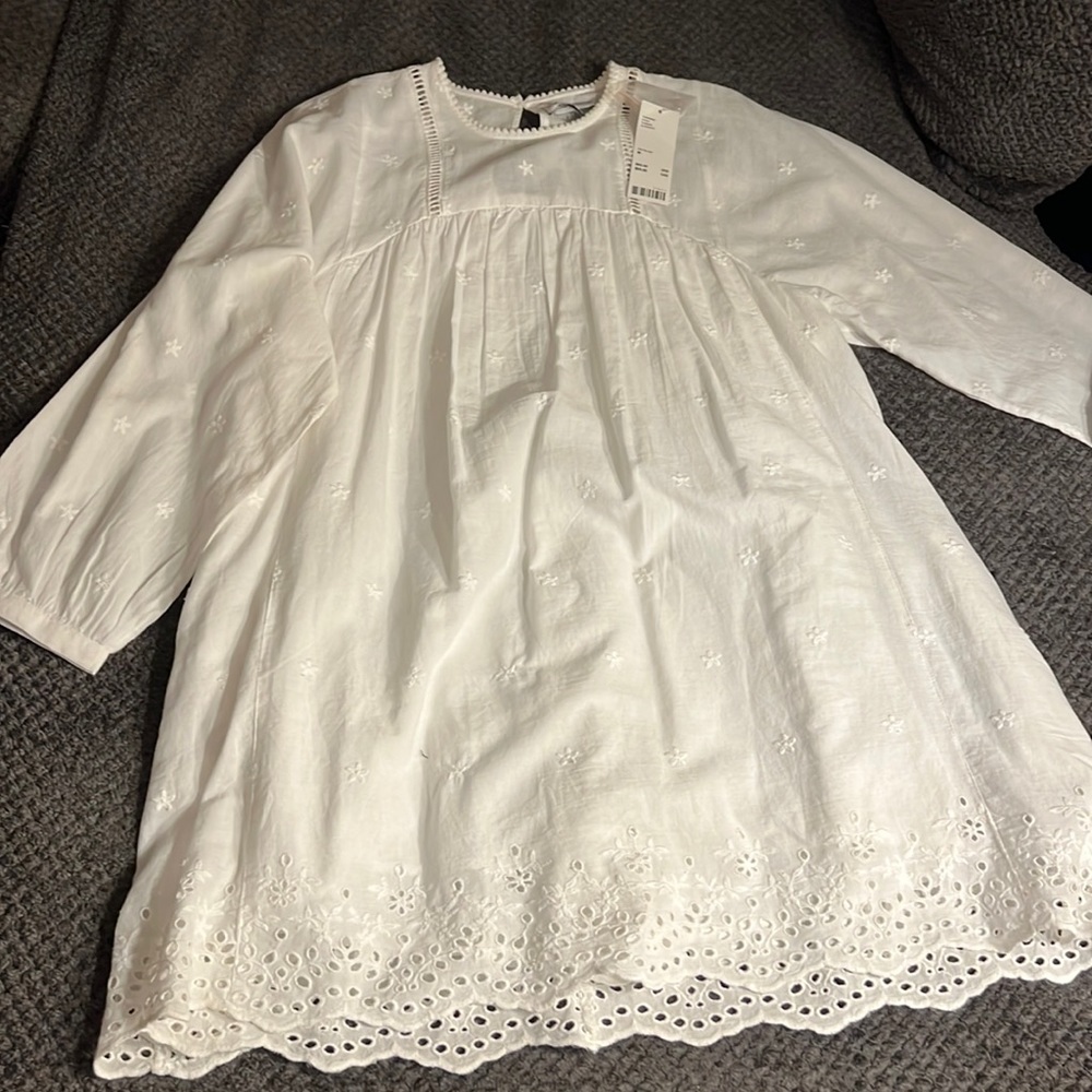 White mini dress
